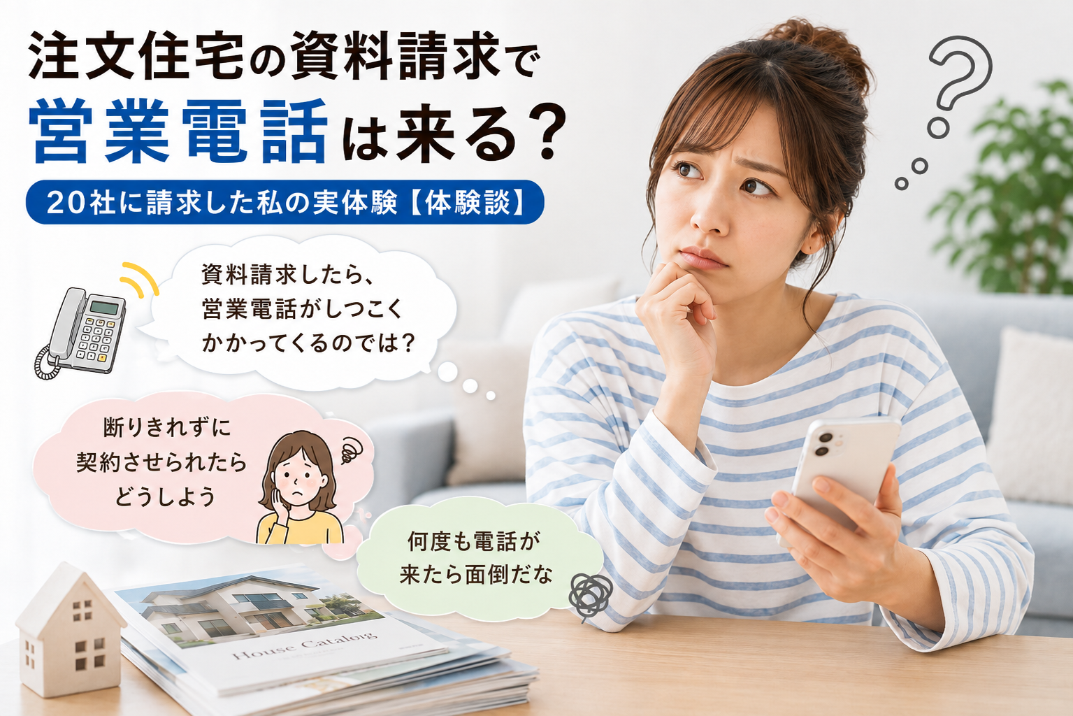 注文住宅の資料請求で営業電話は来る？